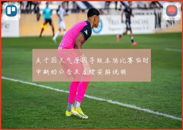 关于因天气原因导致本场比赛临时中断的公告及后续安排说明